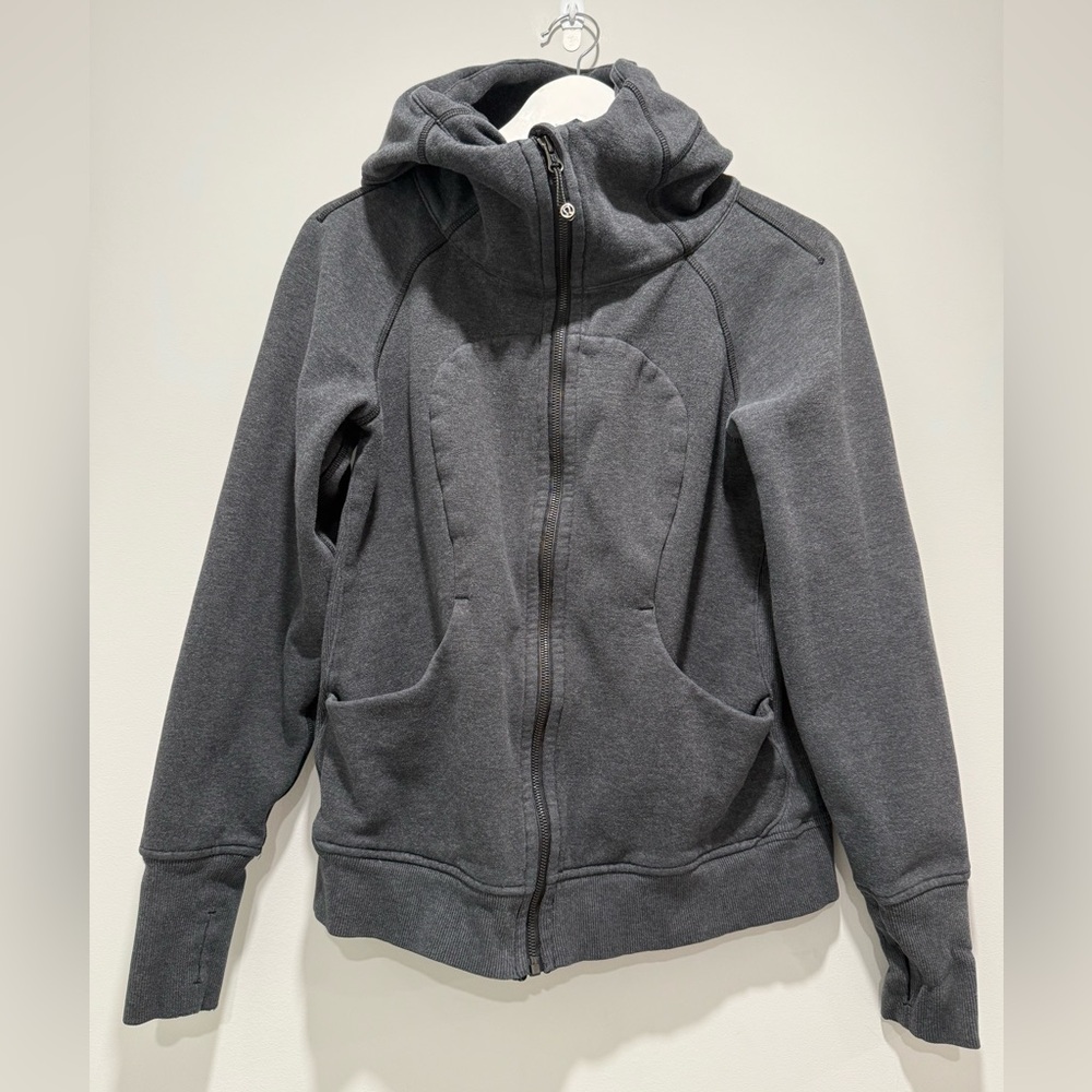 Lululemon Gray Zip-Up Hoodie Size 10